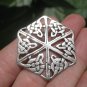 Large 925 Silver Celtic knot Flower Style Pendant Thailand Jewelry Art