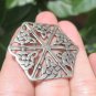 Large 925 Silver Celtic knot Flower Style Pendant Thailand Jewelry Art