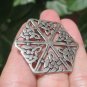 Large 925 Silver Celtic knot Flower Style Pendant Thailand Jewelry Art