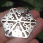 Large 925 Silver Celtic knot Flower Style Pendant Thailand Jewelry Art