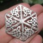 Large 925 Silver Celtic knot Flower Style Pendant Thailand Jewelry Art