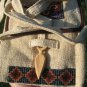 Hemp Indian Style Embroidery Hand Bag Purse Thailand A4673