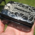 Skull Skeleton Ceramic Jewelry  Box  Day Of The Dead Taxco Mexico A27568