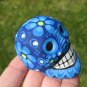 Small Hand Painted Ceramic Skull Cuernavaca Day of the Dead Mexico A3854