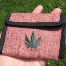 Hemp  Wallet Thailand Marijuana Leaf trifold  A6787