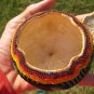 Huichol Bead Apple Fruit Box Art Hand Made Mexico A38