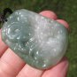 Jadeite Jade Dragon Pendant Amulet Stone Mineral Art Burma Myanmar A4184
