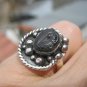 925 Silver Austerops Trilobite fossil Ring Taxco Size 7.25 Adjustable A6355