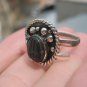 925 Silver Austerops Trilobite fossil Ring Taxco Size 7.25 Adjustable A6355