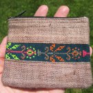 Hemp Emroidery Coin Purse Wallet Rasta Thailand A2723 Hemp Emroidery Coin Purse Wallet Rasta Thailand A2723