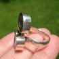 925 Silver Agate Stone Geode Druzi Ring Taxco Mexico A28655