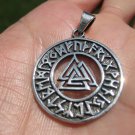 925 Silver Valknut Triquetra Triangle Norse Viking Germanic Pendant A2262 925 Silver Valknut Triquetra Triangle Norse Viking Germanic Pendant A2262