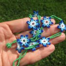 Huichol Bead Indian Necklace Jewelry Art Hand Made Guadalajara Mexico A21 Huichol Bead Indian Necklace Jewelry Art Hand Made Guadalajara Mexico A21