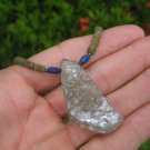 925 Silver Old Roman Glass soap stone Lapis Bead necklace Afghanistan A190 925 Silver Old Roman Glass soap stone Lapis Bead necklace Afghanistan A190