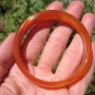 Natural red orange Agate Carnelian Stone Bangle Bracelet EB548