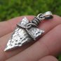 925 Silver Indian Arrowhead Spear Pendant Necklace jewelry Art A24