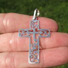 925 Silver Christian Cross Taxco Mexico A2749 925 Silver Christian Cross Taxco Mexico A2749