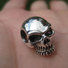 925 Silver Skull Pendant Necklace Thailand Jewelry Art A2845