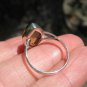 925 Silver Chiapas Amber Ring Taxco Mexico Size 7.75 US A3454