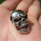 925 Silver Skull Missing Tooth Pendant Necklace A2842 925 Silver Skull Missing Tooth Pendant Necklace A2842