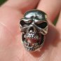 925 Silver Skull Missing Tooth Pendant Necklace A2842