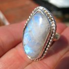 .925 Silve Moonstone Ring Taxco Mexico A8298