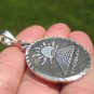 925 Silver Chichen Itza Pyramid Pendant Necklace Taxco Mexico A2744