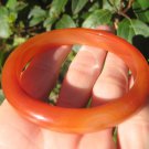 Red Agate Stone Bangle Bracelet Jewelry Art Thailand A32
