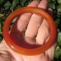 Red Agate Stone Bangle Bracelet Jewelry Art Thailand A32