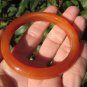 Red Agate Stone Bangle Bracelet Jewelry Art Thailand A32