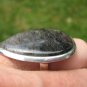 925 Silver Black Rutile Quartz Ring Taxco Mexico Size 8.75 US A2749