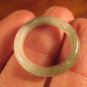 Natural Jadeite Jade ring stone mineral carving Size 6.5 US A560