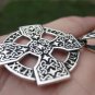 925 Silver Knights Templar Cross Celtic Cross Star Pendant Necklace A3844