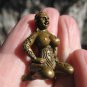 Brass Nude Lady Sitting Amulet Thailand Good luck charm Buddhist Blessing A486