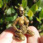 Brass Nude Lady Sitting Amulet Thailand Good luck charm Buddhist Blessing A486