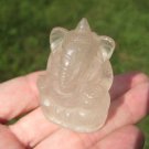 Natural Quartz Crystal Ganesh Ganesha Elephant God Statue A2855 Natural Quartz Crystal Ganesh Ganesha Elephant God Statue A2855