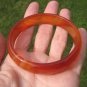 Natural red orange Agate Carnelian Stone Bangle Bracelet A68