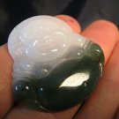 Natural Jadeite Jade Happy Buddha Pendant Amulet stone carving A32 Natural Jadeite Jade Happy Buddha Pendant Amulet stone carving A32