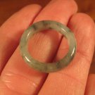 Natural  Jadeite Jade ring stone mineral carving  Size 6.5 US  A532