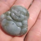 Natural Jade Happy Buddha stone mineral Carving pendant amulet A20 Natural Jade Happy Buddha stone mineral Carving pendant amulet A20