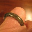 Natural Grade A  Jadeite Jade ring stone mineral carving  Size 6.75 US  A768