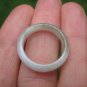 Natural Jadeite Jade ring stone mineral carving Size 7 US A2188
