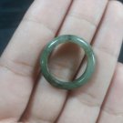 Natural  Grade A  Jadiete  Jade ring stone carving  Size  6.75  A7112