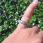 Natural Jadeite Jade ring Thailand jewelry stone mineral size 7.25 US E 5999