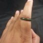 Natural  Grade A  Jadiete  Jade ring stone carving  Size 6.75   A7122
