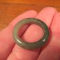 Natural Green Jade Ring Myanmar Jewelry Art Size 7 US A442