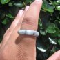 Natural Jadeite Jade ring Thailand jewelry stone mineral size 9 US  E5926