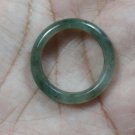 Natural  Grade A  Jadiete  Jade ring stone carving  Size 8.25 A767