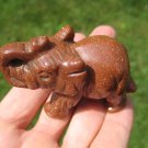 Natural Jasper gold stone goldstone Elephant Carving Statue Thailand Stone A42 Natural Jasper gold stone goldstone Elephant Carving Statue Thailand Stone A42