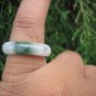 Natural Jadeite Jade ring Thailand jewelry stone mineral size 7 US EB 015